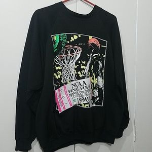 1990 Vintage NCAA Final Fourway dr qef Sweatshirt